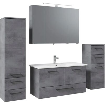 SAPHIR Quickset 945 - Badezimmermöbel-Set mit LED-Spiegelschrank SAPHIR Quickset 945 - Badezimmermöbel-Set mit LED-Spiegelschrank