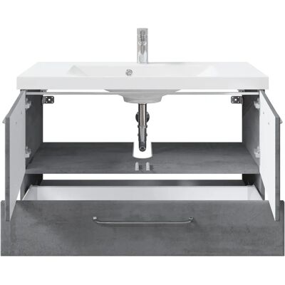 SAPHIR Quickset 945 Mineralmarmor Badezimmer-Set - Waschbecken & Unterschrank SAPHIR Quickset 945 Mineralmarmor Badezimmer-Set - Waschbecken & Unterschrank
