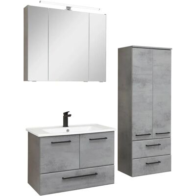 SAPHIR Quickset 945 - Badezimmermöbel-Set, Dunkelgrau SAPHIR Quickset 945 - Badezimmermöbel-Set, Dunkelgrau