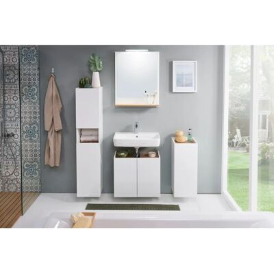 SAPHIR Quickset 947 Badezimmer Schrank - 2 Türen, 1 Nische, 30x140x33cm SAPHIR Quickset 947 Badezimmer Schrank - 2 Türen, 1 Nische, 30x140x33cm