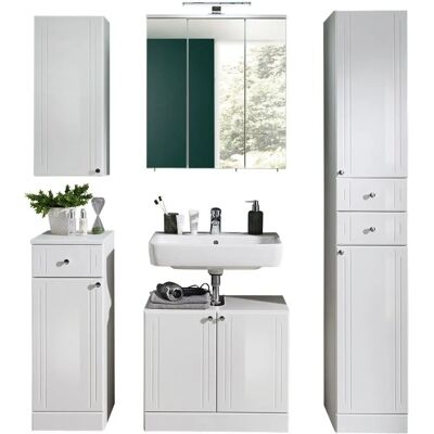 SAPHIR Quickset 955 - Badezimmermöbel-Set, Weiß Hochglanz, 5-teilig SAPHIR Quickset 955 - Badezimmermöbel-Set, Weiß Hochglanz, 5-teilig