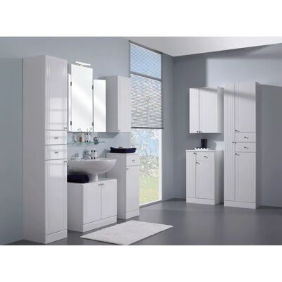 SAPHIR Quickset 955 Badschrank - 1 Tür, 1 Schublade SAPHIR Quickset 955 Badschrank - 1 Tür, 1 Schublade