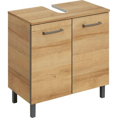 SAPHIR Quickset 919 Unterschrank - 60cm, Riviera Eiche quer, 2 Türen SAPHIR Quickset 919 Unterschrank - 60cm, Riviera Eiche quer, 2 Türen