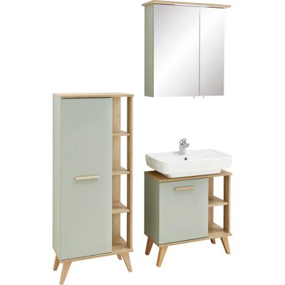 SAPHIR Quickset 3-teiliges Badezimmermöbel-Set - Mittelgröße, Braun SAPHIR Quickset 3-teiliges Badezimmermöbel-Set - Mittelgröße, Braun