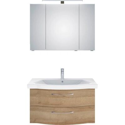 SAPHIR 6005 Sprint Badezimmermöbel-Set - Keramikwaschbecken & LED-Spiegelschrank SAPHIR 6005 Sprint Badezimmermöbel-Set - Keramikwaschbecken & LED-Spiegelschrank