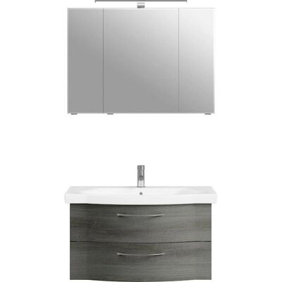 SAPHIR 6005 Sprint Badezimmermöbel-Set - Grau (Graphitstruktur) - 3 teilig SAPHIR 6005 Sprint Badezimmermöbel-Set - Grau (Graphitstruktur) - 3 teilig