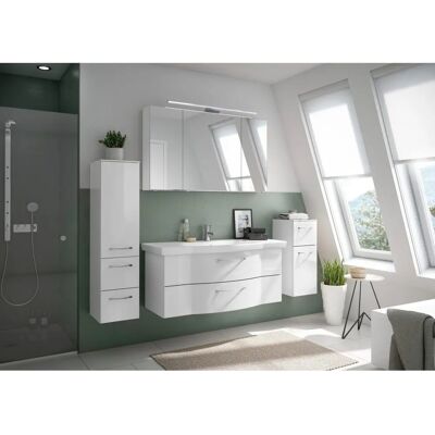 SAPHIR 6005 Sprint Badezimmermöbelset - Weiß Hochglanz - Badezimmermöbelset SAPHIR 6005 Sprint Badezimmermöbelset - Weiß Hochglanz - Badezimmermöbelset