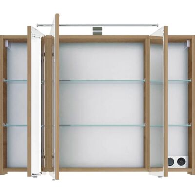 SAPHIR 6005 Sprint Badschrank - 3 Spiegeltüren, 6 Einlegeböden, LED-Beleuchtung SAPHIR 6005 Sprint Badschrank - 3 Spiegeltüren, 6 Einlegeböden, LED-Beleuchtung