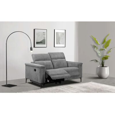 Places of Style Lund in Cord Sofa - Relax, 2-Sitzer, Grau Places of Style Lund in Cord Sofa - Relax, 2-Sitzer, Grau