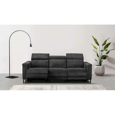 Places of Style Lund Cord Sofa - 3-Sitzer, Anthrazit Places of Style Lund Cord Sofa - 3-Sitzer, Anthrazit