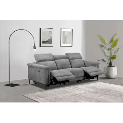 Places of Style Lund Cord - Elektrisches Relaxsofa - Grau Places of Style Lund Cord - Elektrisches Relaxsofa - Grau