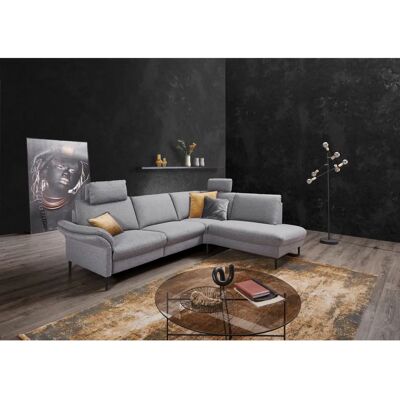 Places of Style Sarsina - Grau, Elektrisch Verstellbar, Ottomane Rechts - Sofa Places of Style Sarsina - Grau, Elektrisch Verstellbar, Ottomane Rechts - Sofa