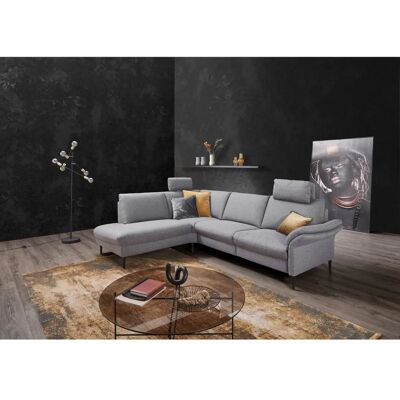 Places of Style Sarsina - Grau L-Form Sofa mit Tonnentaschen-Federkern Places of Style Sarsina - Grau L-Form Sofa mit Tonnentaschen-Federkern