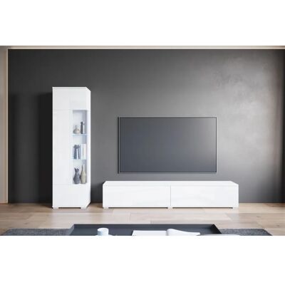 INOSIGN Kenia Wohnzimmerwand - Weiß, 235cm x 160cm x 33cm INOSIGN Kenia Wohnzimmerwand - Weiß, 235cm x 160cm x 33cm