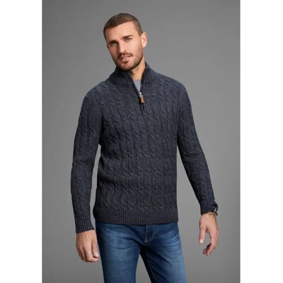 DELMAO Herren Kabelstrickpullover - Casual Kleidung DELMAO Herren Kabelstrickpullover - Casual Kleidung