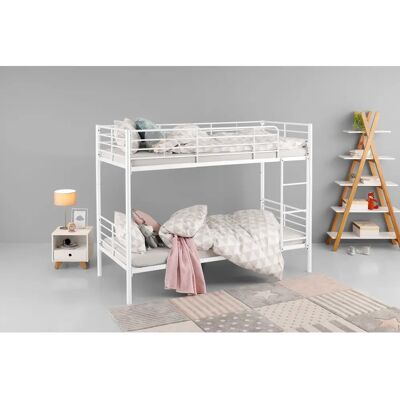 Lüttenhüttu Hayo Weiß Metallbett Etagenbett - Kinderbett Lüttenhüttu Hayo Weiß Metallbett Etagenbett - Kinderbett