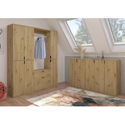 INOSIGN Trondheim - Braune Flur-Garderobe mit 3 Kommoden & 1 Schrank INOSIGN Trondheim - Braune Flur-Garderobe mit 3 Kommoden & 1 Schrank