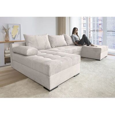 INOSIGN Josy U-Form Sofa – Modern Beige Stoff INOSIGN Josy U-Form Sofa – Modern Beige Stoff