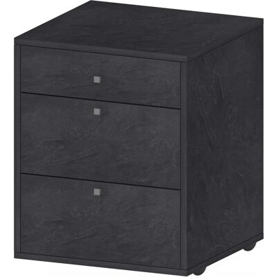 INOSIGN ESSE Grau Rollcontainer - 3 Schubladen - 61cm hoch INOSIGN ESSE Grau Rollcontainer - 3 Schubladen - 61cm hoch