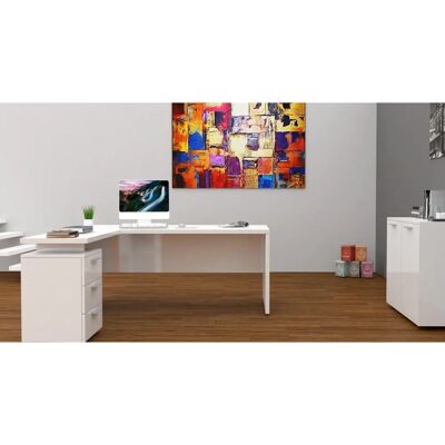INOSIGN New Selina Weiß Hochglanz Eckschreibtisch - Schreibtisch INOSIGN New Selina Weiß Hochglanz Eckschreibtisch - Schreibtisch