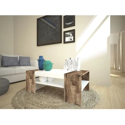 INOSIGN Cherry Couchtisch - Rechteckig, Weiß/Ahorn - 110x60x40cm INOSIGN Cherry Couchtisch - Rechteckig, Weiß/Ahorn - 110x60x40cm