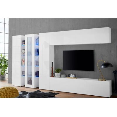 INOSIGN Maruska Vitrine - Weiß Hochglanz - 40cm x 180cm x 30cm INOSIGN Maruska Vitrine - Weiß Hochglanz - 40cm x 180cm x 30cm