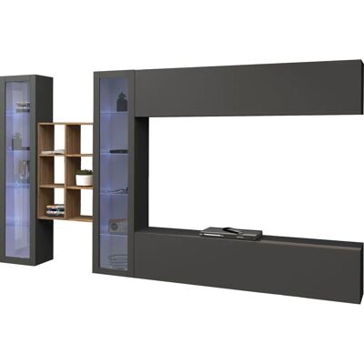INOSIGN Maruska - Stauraumset - 320x180x30cm - Anthrazit - Wohnwand INOSIGN Maruska - Stauraumset - 320x180x30cm - Anthrazit - Wohnwand