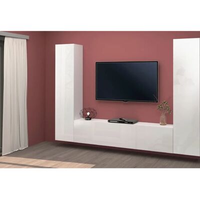INOSIGN Maruska Weiße Hochglanz Wand - Wohnwand INOSIGN Maruska Weiße Hochglanz Wand - Wohnwand