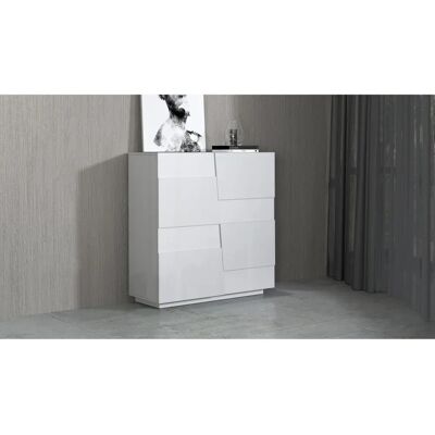 INOSIGN Pongo Highboard - Weiß Hochglanz - Moderner Stauraum INOSIGN Pongo Highboard - Weiß Hochglanz - Moderner Stauraum