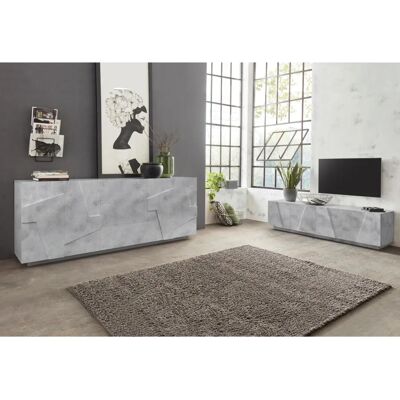 INOSIGN PING Silber Beton Matt Lowboard - Lowboard INOSIGN PING Silber Beton Matt Lowboard - Lowboard