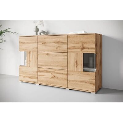 INOSIGN Kenia Sideboard - FSC-Holz, Glastüren, 3 Schubladen INOSIGN Kenia Sideboard - FSC-Holz, Glastüren, 3 Schubladen