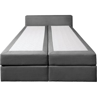 Nordic Interior Åby Boxspringbett - 200x200cm, grau, inkl. Matratze & Topper Nordic Interior Åby Boxspringbett - 200x200cm, grau, inkl. Matratze & Topper