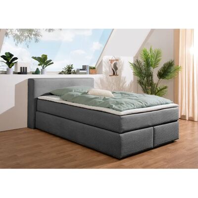 Andas Åby Graues Boxspringbett - Bett Andas Åby Graues Boxspringbett - Bett