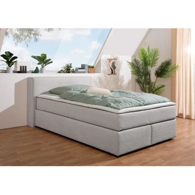 anda Åby Boxspringbett - 140x200cm, grau, inkl. Matratze & Topper - Boxspringbett anda Åby Boxspringbett - 140x200cm, grau, inkl. Matratze & Topper - Boxspringbett
