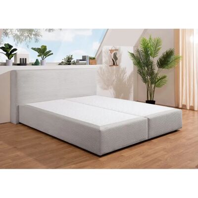 Andas Åby Boxspringbett - 160x200cm, Grau, Ohne Matratze, Skandinavisches Design Andas Åby Boxspringbett - 160x200cm, Grau, Ohne Matratze, Skandinavisches Design