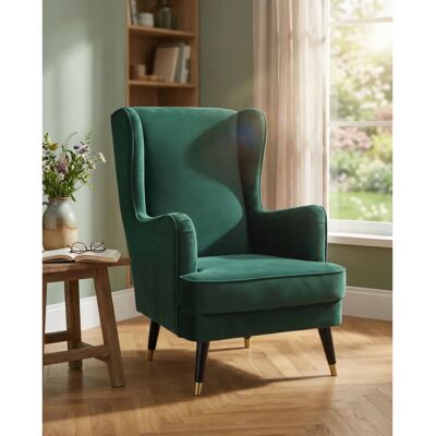 Home affaire - Ziller - grün - Samtvelours - Armchair Home affaire - Ziller - grün - Samtvelours - Armchair