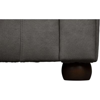 HOME AFFAIRE Charen te Hocker - 55x73x55cm, Microfaser Nubuk, grau HOME AFFAIRE Charen te Hocker - 55x73x55cm, Microfaser Nubuk, grau
