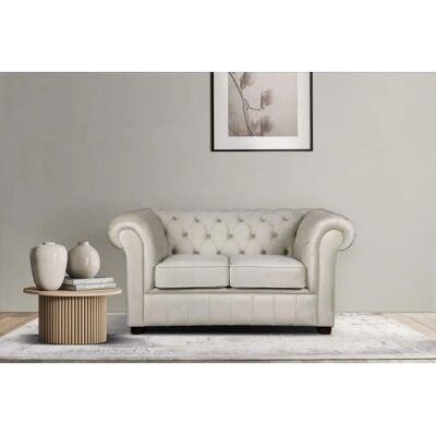 HOME AFFAIRE CHARENTE - Chesterfield-Sofa in Beige, 147x89x74cm HOME AFFAIRE CHARENTE - Chesterfield-Sofa in Beige, 147x89x74cm