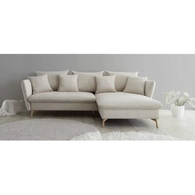 Andas MERLE Beige L-Form Sofa mit Bettfunktion Andas MERLE Beige L-Form Sofa mit Bettfunktion