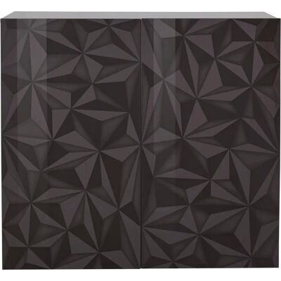 INOSIGN Prisma Highboard - 121cm, anthrazit hochglanz INOSIGN Prisma Highboard - 121cm, anthrazit hochglanz