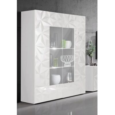 INOSIGN Prisma Weiße Hochglanz Vitrine - Schrank INOSIGN Prisma Weiße Hochglanz Vitrine - Schrank