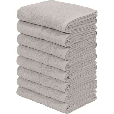 MY HOME Inga 8-tlg. Handtuch-Set, Grau - Badetuch-Set MY HOME Inga 8-tlg. Handtuch-Set, Grau - Badetuch-Set