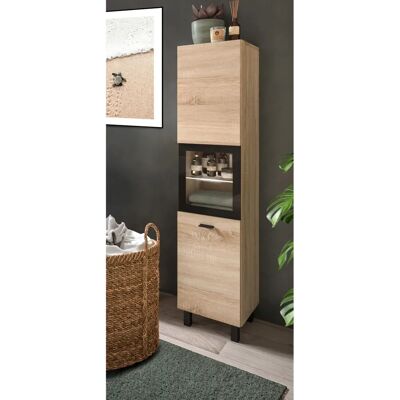 WELLTIME Tampa 125cm Hochschrank - Hängend oder Stehend - Eiche Sonoma WELLTIME Tampa 125cm Hochschrank - Hängend oder Stehend - Eiche Sonoma