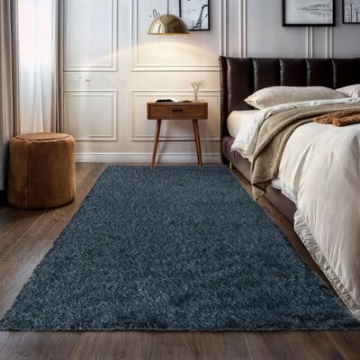 MY HOME Banji - Weicher blauer Teppich - 100x150cm - Teppich MY HOME Banji - Weicher blauer Teppich - 100x150cm - Teppich