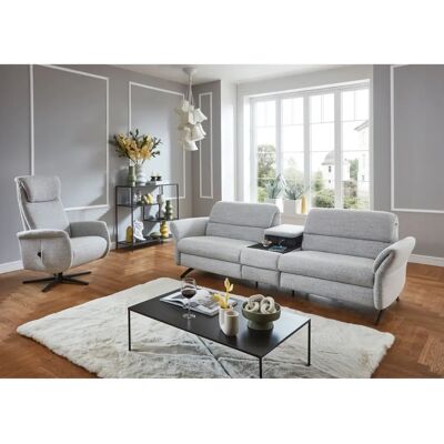 Places of Style Bellaria - Elektrisches Relaxsofa, Silber - 3-Sitzer Places of Style Bellaria - Elektrisches Relaxsofa, Silber - 3-Sitzer