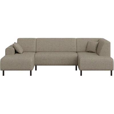 Home affaire U-Form Sofa - Wollig mit Wellenbasis - Landhausstil Home affaire U-Form Sofa - Wollig mit Wellenbasis - Landhausstil