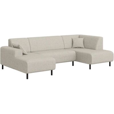 Home affaire Wohnlandschaft U-Form mit Wellenunterfederung - Beige - Sofa Home affaire Wohnlandschaft U-Form mit Wellenunterfederung - Beige - Sofa