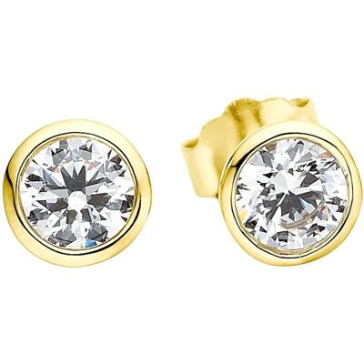 ANISTON JEWELRY & WATCHES Gold Sterling Silber Kristall Ohrstecker - Ohrringe ANISTON JEWELRY & WATCHES Gold Sterling Silber Kristall Ohrstecker - Ohrringe