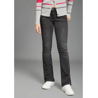 KANGAROOS 36 (S) Dunkelgraue Used-Jeans - Jeans KANGAROOS 36 (S) Dunkelgraue Used-Jeans - Jeans