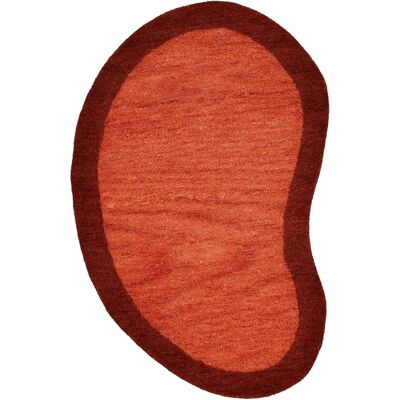 THEKO Gabbeh Super Wollteppich - Handgewebt, Rot, 150x100cm THEKO Gabbeh Super Wollteppich - Handgewebt, Rot, 150x100cm